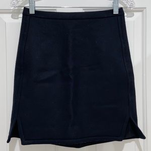 J. CREW Black Wool Skirt